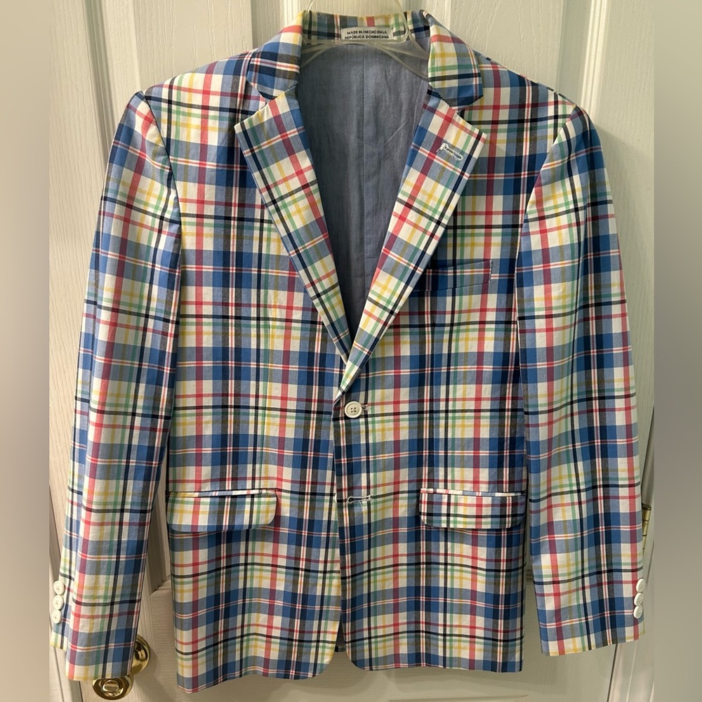 IZOD Plaid suit coat